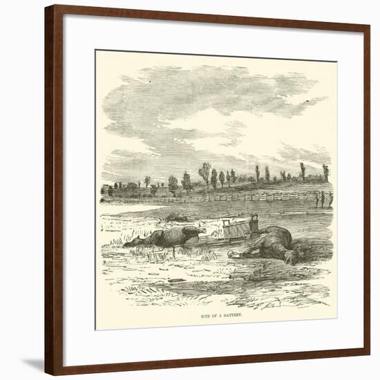 Site of a Battery, September 1862-null-Framed Giclee Print