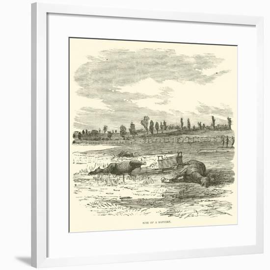 Site of a Battery, September 1862-null-Framed Giclee Print