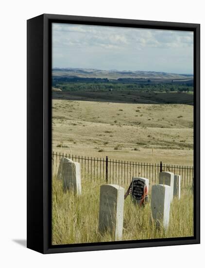 Site of Massacre, Including Where Custer Fell, Little Big Horn, Montana, USA-Ethel Davies-Framed Stretched Canvas