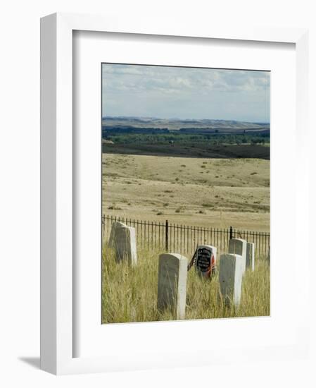 Site of Massacre, Including Where Custer Fell, Little Big Horn, Montana, USA-Ethel Davies-Framed Photographic Print