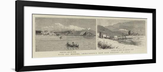 Site of Messers Armstrong's New Gun Factory in Italy-null-Framed Giclee Print