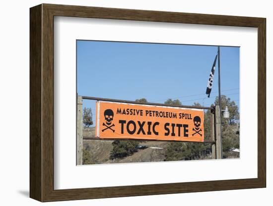 Site of Petroleum Spill Near Mancos Colorado-Howie Garber-Framed Photographic Print