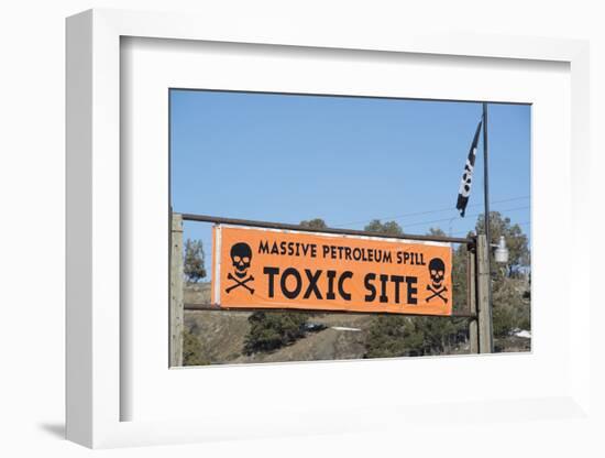 Site of Petroleum Spill Near Mancos Colorado-Howie Garber-Framed Photographic Print