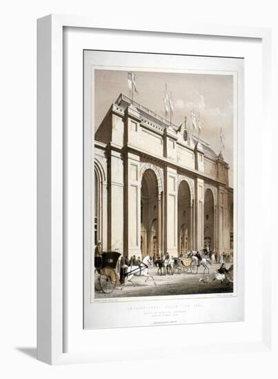 Site of the 1862 International Exhibition, Cromwell Road, Kensigton, London, 1862-Robert Dudley-Framed Giclee Print