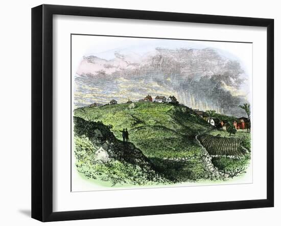 Site of the Witchcraft Executions in Salem, Massachusetts-null-Framed Giclee Print