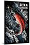 Sitka, Alaska - Sockeye Salmon - Scratchboard-Lantern Press-Mounted Art Print