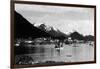 Sitka, Alaska - View of Town from Water-Lantern Press-Framed Art Print