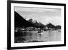 Sitka, Alaska - View of Town from Water-Lantern Press-Framed Art Print