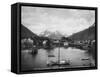 Sitka, Alaska with Three Sisters Photograph - Sitka, AK-Lantern Press-Framed Stretched Canvas