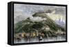 Sitka, or New Archangel, Capital of Alaska in 1869, When Purchased from Russia-null-Framed Stretched Canvas