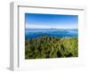 Sitka Sound & Mt. Edgecumbe on Kruzof Island, Baranof Island, Sitka, Alaska, USA-Mark A Johnson-Framed Photographic Print