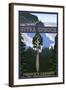 Sitka Spruce - Oregon's Largest - Oregon Coast-Lantern Press-Framed Art Print