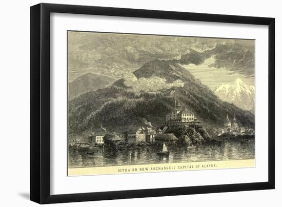 Sitka Was the Capital of Alaska When it Was Purchased from the Russians 1867-null-Framed Art Print