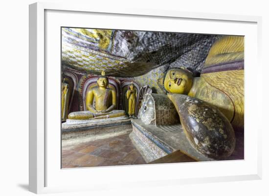 Sitting and Reclining Buddha Statues-Charlie-Framed Photographic Print