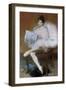 Sitting Ballet Dancer, 1890-Pierre Carrier-belleuse-Framed Giclee Print