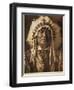 Sitting Bear - Arikara, 1908, Photogravure by John Andrew and Son (Photogravure)-Edward Sheriff Curtis-Framed Giclee Print