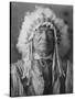 Sitting Bear, Arikara Native American Man Curtis Photograph-Lantern Press-Stretched Canvas