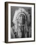 Sitting Bear, Arikara Native American Man Curtis Photograph-Lantern Press-Framed Art Print