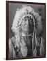 Sitting Bear, Arikara Native American Man Curtis Photograph-Lantern Press-Framed Art Print