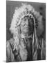 Sitting Bear, Arikara Native American Man Curtis Photograph-Lantern Press-Mounted Art Print