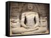 Sitting Buddha, Gal Vihara, Polonnaruwa, UNESCO World Heritage Site, Sri Lanka, Asia-Charlie Harding-Framed Stretched Canvas