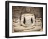 Sitting Buddha, Gal Vihara, Polonnaruwa, UNESCO World Heritage Site, Sri Lanka, Asia-Charlie Harding-Framed Photographic Print