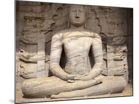 Sitting Buddha, Gal Vihara, Polonnaruwa, UNESCO World Heritage Site, Sri Lanka, Asia-Charlie Harding-Mounted Photographic Print