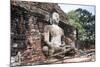 Sitting Buddha in Sukhothai, UNESCO World Heritage Site, Thailand, Southeast Asia, Asia-Alex Robinson-Mounted Photographic Print