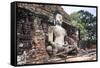 Sitting Buddha in Sukhothai, UNESCO World Heritage Site, Thailand, Southeast Asia, Asia-Alex Robinson-Framed Stretched Canvas