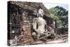 Sitting Buddha in Sukhothai, UNESCO World Heritage Site, Thailand, Southeast Asia, Asia-Alex Robinson-Stretched Canvas