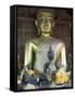 Sitting Buddha in the Main Temple, Wat Xieng Thong, UNESCO World Heritage Site, Luang Prabang, Laos-Richard Maschmeyer-Framed Stretched Canvas