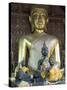Sitting Buddha in the Main Temple, Wat Xieng Thong, UNESCO World Heritage Site, Luang Prabang, Laos-Richard Maschmeyer-Stretched Canvas