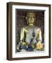 Sitting Buddha in the Main Temple, Wat Xieng Thong, UNESCO World Heritage Site, Luang Prabang, Laos-Richard Maschmeyer-Framed Photographic Print