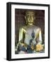 Sitting Buddha in the Main Temple, Wat Xieng Thong, UNESCO World Heritage Site, Luang Prabang, Laos-Richard Maschmeyer-Framed Photographic Print