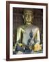 Sitting Buddha in the Main Temple, Wat Xieng Thong, UNESCO World Heritage Site, Luang Prabang, Laos-Richard Maschmeyer-Framed Photographic Print