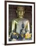 Sitting Buddha in the Main Temple, Wat Xieng Thong, UNESCO World Heritage Site, Luang Prabang, Laos-Richard Maschmeyer-Framed Photographic Print