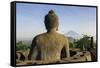 Sitting Buddha in the Temple Complex of Borobodur, Java, Indonesia, Southeast Asia, Asia-Michael Runkel-Framed Stretched Canvas