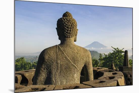 Sitting Buddha in the Temple Complex of Borobodur, Java, Indonesia, Southeast Asia, Asia-Michael Runkel-Mounted Photographic Print