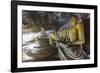 Sitting Buddha Statues-Charlie-Framed Photographic Print