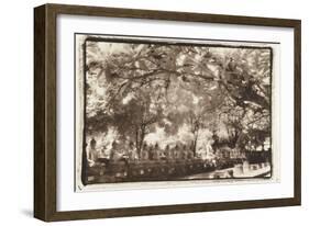 Sitting Buddhas, Agutthaya, Thailand-Theo Westenberger-Framed Photographic Print