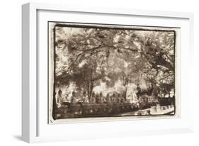 Sitting Buddhas, Agutthaya, Thailand-Theo Westenberger-Framed Photographic Print