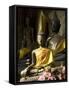 Sitting Buddhas in the Main Temple, Wat Xieng Thong, UNESCO World Heritage Site, Luang Prabang, Lao-Richard Maschmeyer-Framed Stretched Canvas