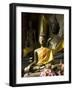 Sitting Buddhas in the Main Temple, Wat Xieng Thong, UNESCO World Heritage Site, Luang Prabang, Lao-Richard Maschmeyer-Framed Photographic Print