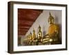 Sitting Buddhas, Wat Pho (Reclining Buddha Temple), (Wat Phra Chetuphon), Bangkok, Thailand, Southe-Richard Maschmeyer-Framed Photographic Print