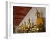 Sitting Buddhas, Wat Pho (Reclining Buddha Temple), (Wat Phra Chetuphon), Bangkok, Thailand, Southe-Richard Maschmeyer-Framed Photographic Print