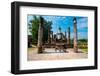 Sitting Budha in Wat Mahathat, Sukhothai,Thailand.-David Ionut-Framed Photographic Print