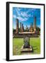 Sitting Budha in Wat Mahathat, Sukhothai,Thailand.-David Ionut-Framed Photographic Print