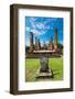 Sitting Budha in Wat Mahathat, Sukhothai,Thailand.-David Ionut-Framed Photographic Print