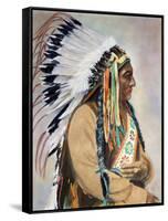 Sitting Bull (1834-1890)-null-Framed Stretched Canvas