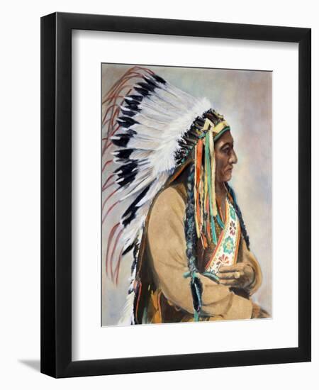 Sitting Bull (1834-1890)-null-Framed Photographic Print